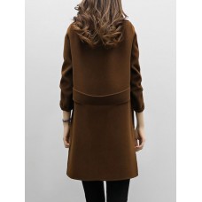Double-Breasted Mid-Length Notched Lapel Trench Coat