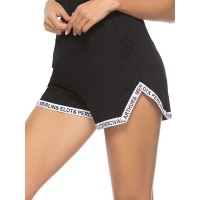 Loose Letter Printed Women's Shorts