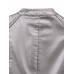 Zipper Slim PU Short Long Sleeves Jackets